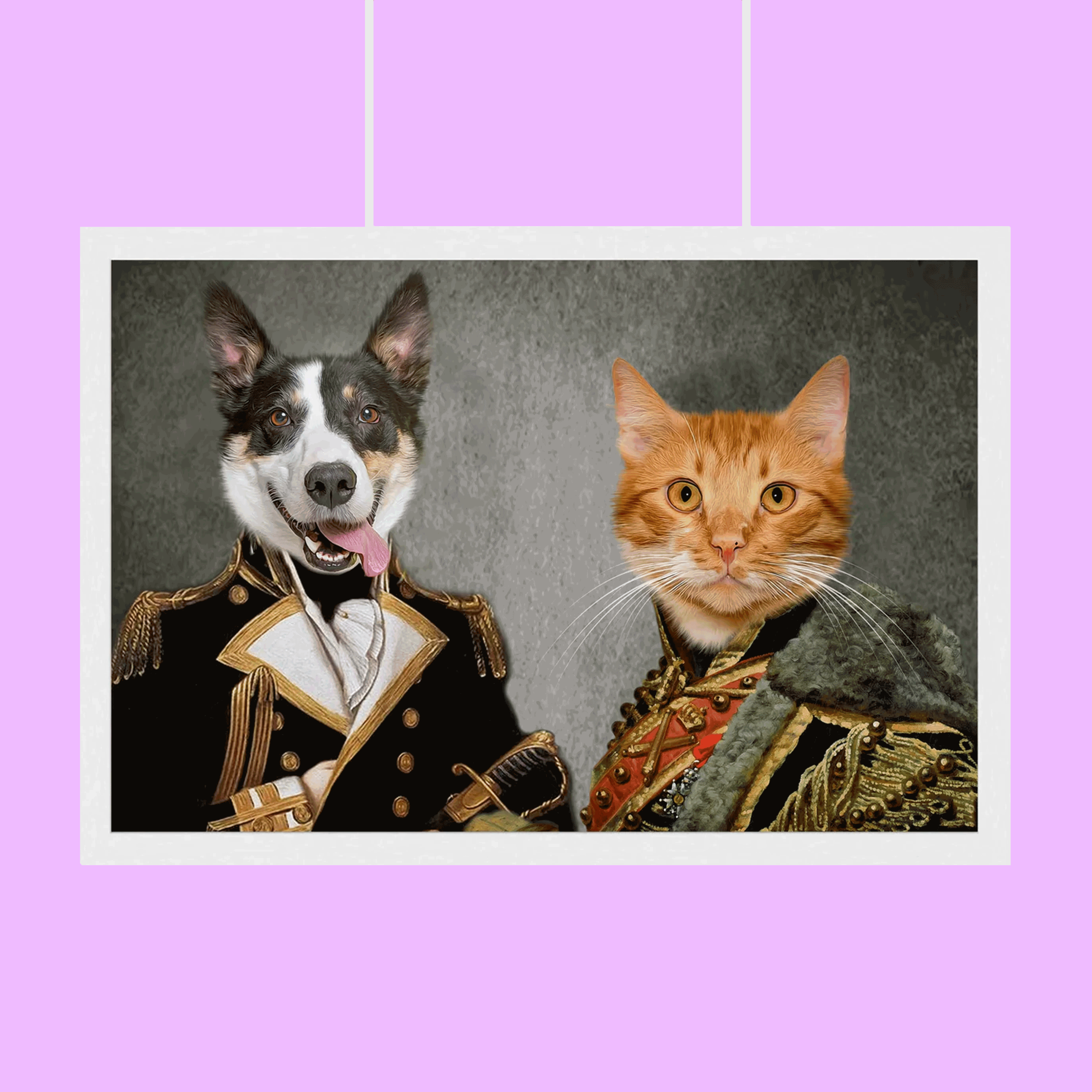 Ruff and Purr Regiment - Custom Pet Portrait